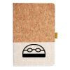 Cork And Heathered Fabric Hardcover Journal 5.5" X 8.25" Thumbnail