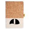 Cork And Heathered Fabric Hardcover Journal 5.5" X 8.25" Thumbnail