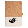 Cork And Heathered Fabric Hardcover Journal 5.5" X 8.25" Thumbnail