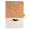Cork And Heathered Fabric Hardcover Journal 5.5" X 8.25" Thumbnail