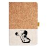 Cork And Heathered Fabric Hardcover Journal 5.5" X 8.25" Thumbnail