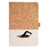 Cork And Heathered Fabric Hardcover Journal 5.5" X 8.25" Thumbnail