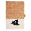 Cork And Heathered Fabric Hardcover Journal 5.5" X 8.25" Thumbnail
