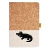 Cork And Heathered Fabric Hardcover Journal 5.5" X 8.25" Thumbnail