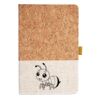 Cork And Heathered Fabric Hardcover Journal 5.5" X 8.25" Thumbnail
