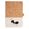 Cork And Heathered Fabric Hardcover Journal 5.5" X 8.25" Thumbnail