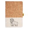 Cork And Heathered Fabric Hardcover Journal 5.5" X 8.25" Thumbnail