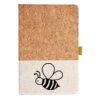 Cork And Heathered Fabric Hardcover Journal 5.5" X 8.25" Thumbnail