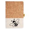 Cork And Heathered Fabric Hardcover Journal 5.5" X 8.25" Thumbnail
