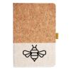 Cork And Heathered Fabric Hardcover Journal 5.5" X 8.25" Thumbnail