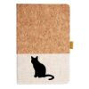 Cork And Heathered Fabric Hardcover Journal 5.5" X 8.25" Thumbnail