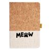 Cork And Heathered Fabric Hardcover Journal 5.5" X 8.25" Thumbnail