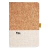 Cork And Heathered Fabric Hardcover Journal 5.5" X 8.25" Thumbnail