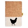 Cork And Heathered Fabric Hardcover Journal 5.5" X 8.25" Thumbnail