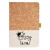 Cork And Heathered Fabric Hardcover Journal 5.5" X 8.25" Thumbnail