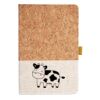 Cork And Heathered Fabric Hardcover Journal 5.5" X 8.25" Thumbnail