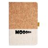 Cork And Heathered Fabric Hardcover Journal 5.5" X 8.25" Thumbnail