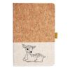 Cork And Heathered Fabric Hardcover Journal 5.5" X 8.25" Thumbnail