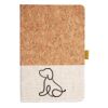 Cork And Heathered Fabric Hardcover Journal 5.5" X 8.25" Thumbnail