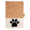 Cork And Heathered Fabric Hardcover Journal 5.5" X 8.25" Thumbnail