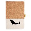 Cork And Heathered Fabric Hardcover Journal 5.5" X 8.25" Thumbnail