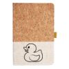 Cork And Heathered Fabric Hardcover Journal 5.5" X 8.25" Thumbnail