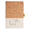 Cork And Heathered Fabric Hardcover Journal 5.5" X 8.25" Thumbnail
