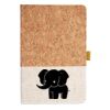 Cork And Heathered Fabric Hardcover Journal 5.5" X 8.25" Thumbnail