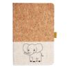 Cork And Heathered Fabric Hardcover Journal 5.5" X 8.25" Thumbnail