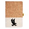 Cork And Heathered Fabric Hardcover Journal 5.5" X 8.25" Thumbnail