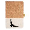 Cork And Heathered Fabric Hardcover Journal 5.5" X 8.25" Thumbnail