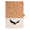 Cork And Heathered Fabric Hardcover Journal 5.5" X 8.25" Thumbnail