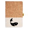 Cork And Heathered Fabric Hardcover Journal 5.5" X 8.25" Thumbnail