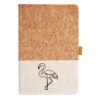 Cork And Heathered Fabric Hardcover Journal 5.5" X 8.25" Thumbnail
