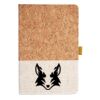 Cork And Heathered Fabric Hardcover Journal 5.5" X 8.25" Thumbnail