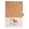 Cork And Heathered Fabric Hardcover Journal 5.5" X 8.25" Thumbnail
