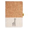 Cork And Heathered Fabric Hardcover Journal 5.5" X 8.25" Thumbnail