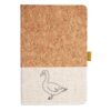 Cork And Heathered Fabric Hardcover Journal 5.5" X 8.25" Thumbnail
