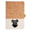 Cork And Heathered Fabric Hardcover Journal 5.5" X 8.25" Thumbnail