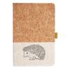 Cork And Heathered Fabric Hardcover Journal 5.5" X 8.25" Thumbnail