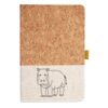 Cork And Heathered Fabric Hardcover Journal 5.5" X 8.25" Thumbnail