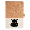Cork And Heathered Fabric Hardcover Journal 5.5" X 8.25" Thumbnail