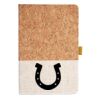 Cork And Heathered Fabric Hardcover Journal 5.5" X 8.25" Thumbnail