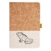 Cork And Heathered Fabric Hardcover Journal 5.5" X 8.25" Thumbnail