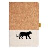 Cork And Heathered Fabric Hardcover Journal 5.5" X 8.25" Thumbnail
