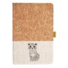 Cork And Heathered Fabric Hardcover Journal 5.5" X 8.25" Thumbnail