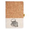 Cork And Heathered Fabric Hardcover Journal 5.5" X 8.25" Thumbnail