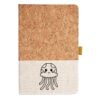 Cork And Heathered Fabric Hardcover Journal 5.5" X 8.25" Thumbnail