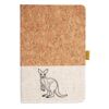 Cork And Heathered Fabric Hardcover Journal 5.5" X 8.25" Thumbnail