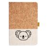 Cork And Heathered Fabric Hardcover Journal 5.5" X 8.25" Thumbnail